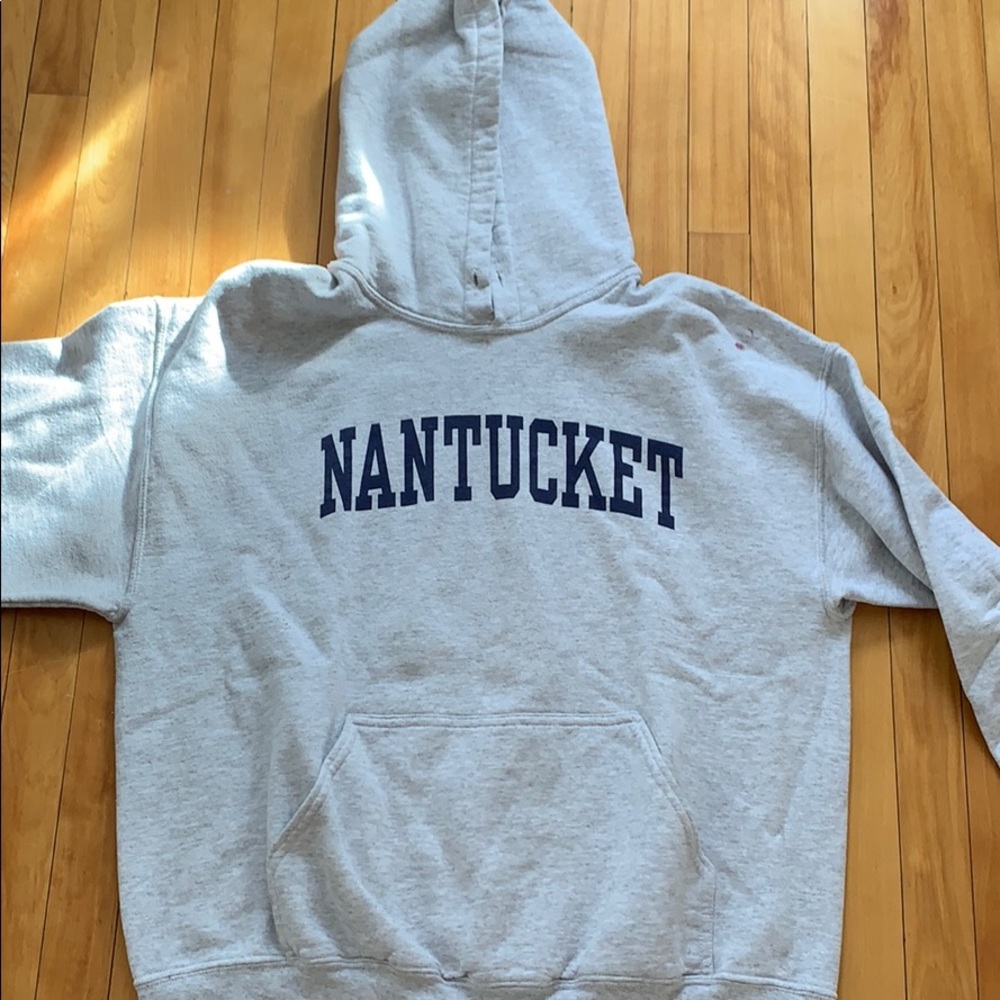 Nantucket off white grey sweatshirt